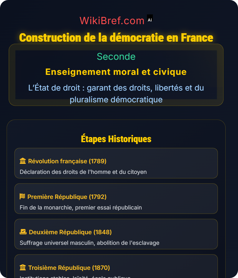L’État de droit : le fruit d’une longue évolution L’État de droit : garant des droits, libertés et du pluralisme démocratique