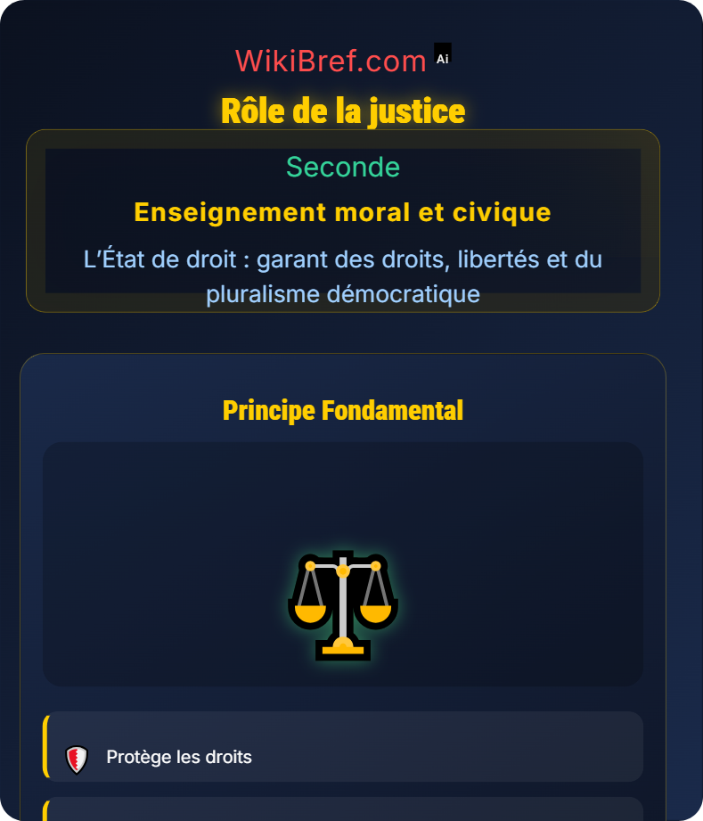 Libertés fondamentales et ordre public L’État de droit : garant des droits, libertés et du pluralisme démocratique
