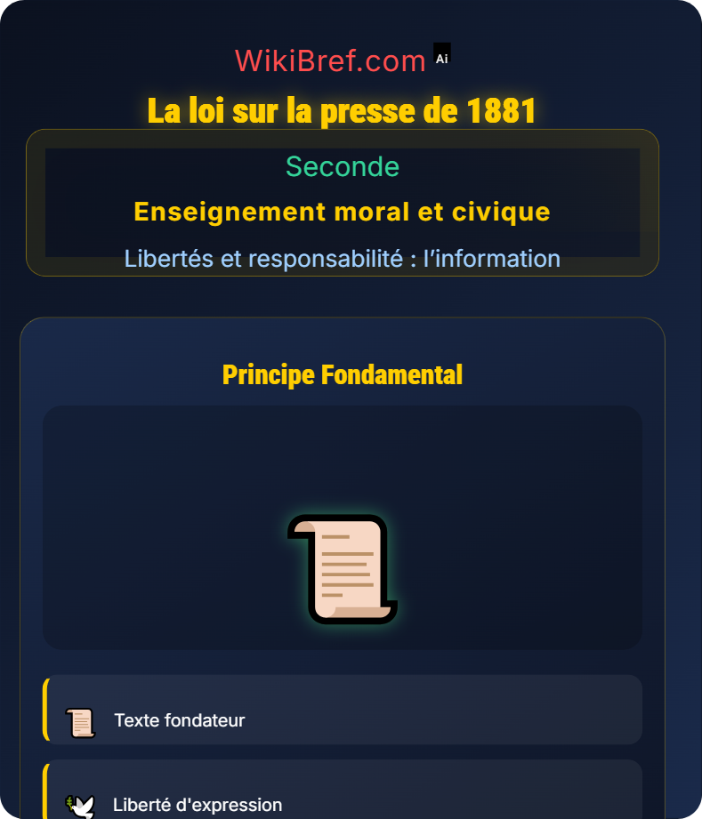 La liberté de la presse Libertés et responsabilité : l’information