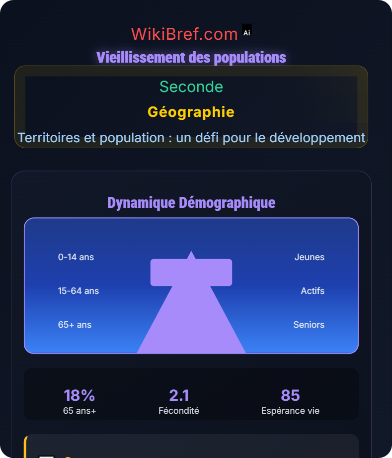 Des trajectoires démographiques différenciées : les défis du nombre et du vieillissement Territoires et population : un défi pour le développement