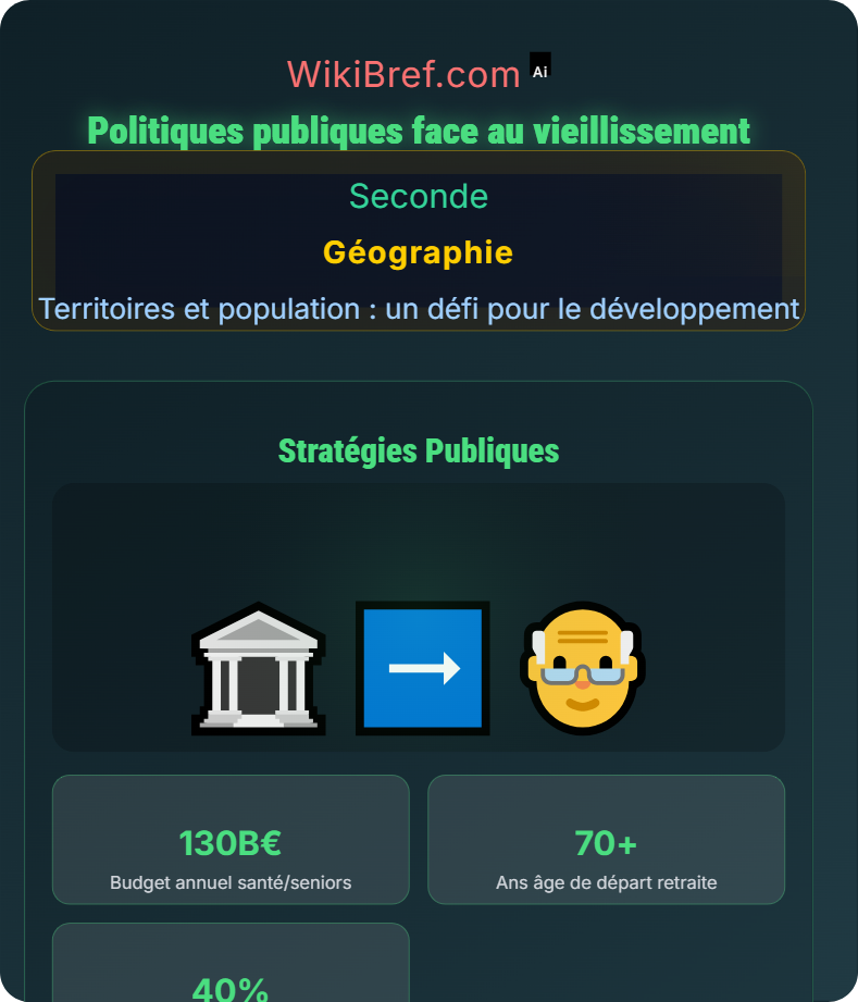 Enjeux et défis du vieillissement de la population : l’exemple du Japon Territoires et population : un défi pour le développement