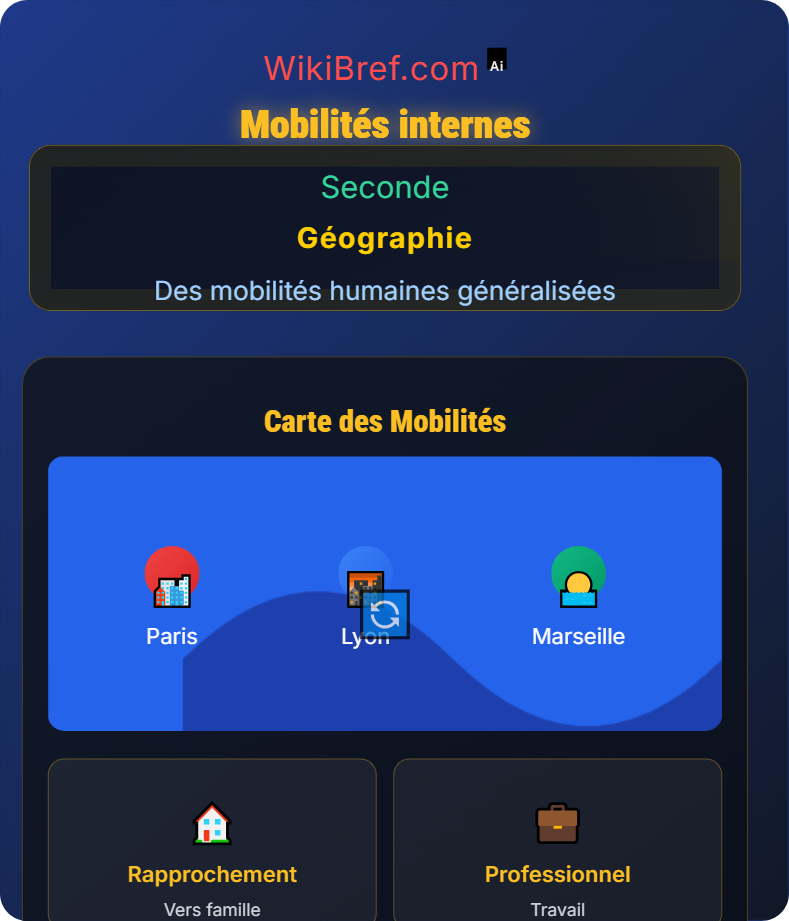 La France : mobilités, transports et enjeux d’aménagement Des mobilités humaines généralisées