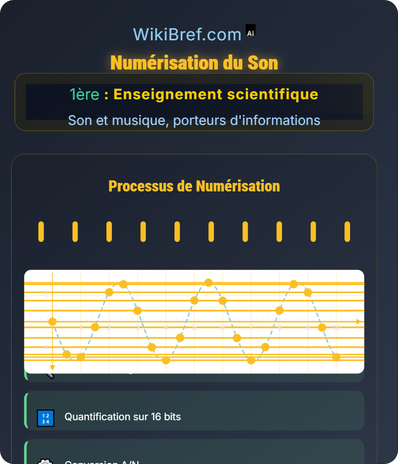 Le son comme information à coder Son et musique, porteurs d'informations