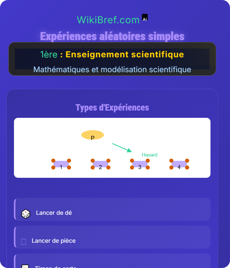 Phénomènes aléatoires Mathématiques et modélisation scientifique