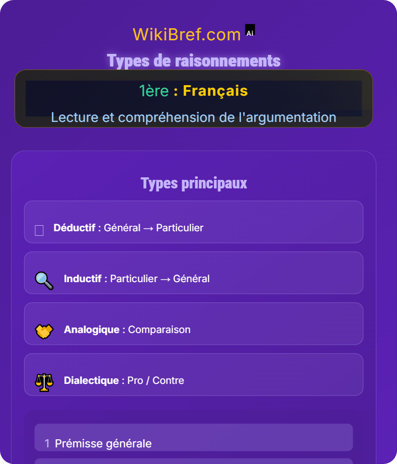 Texte argumentatif et discours Lecture et compréhension de l'argumentation