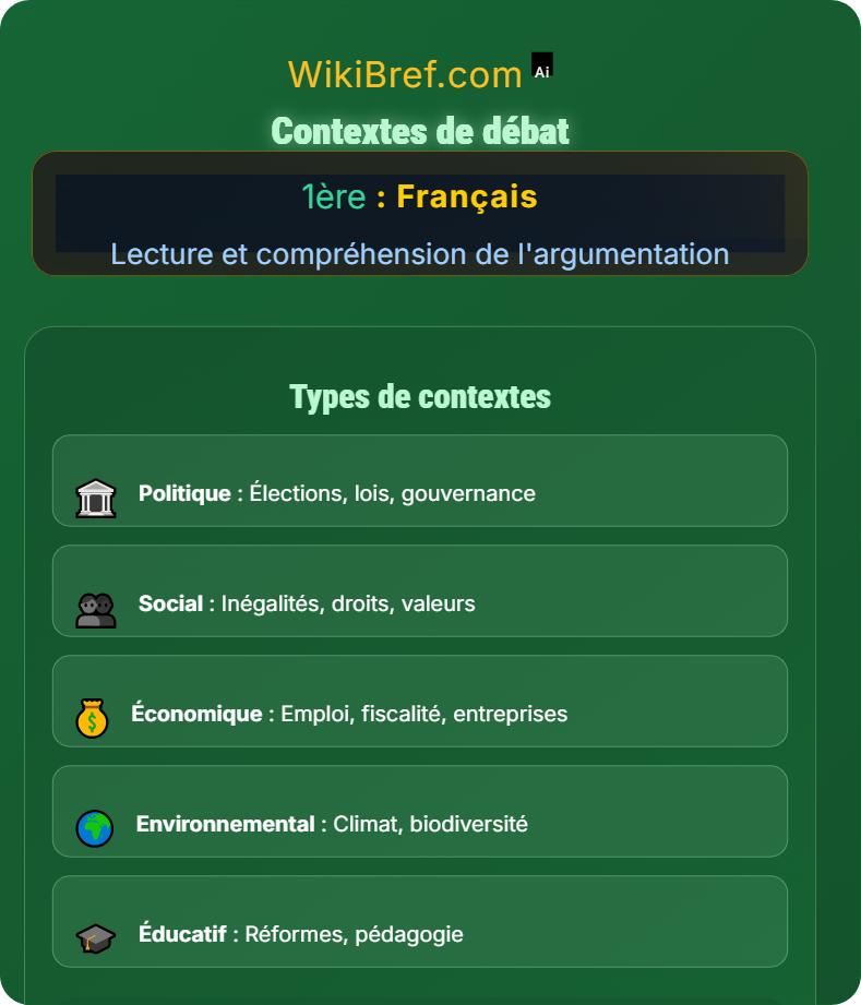 Débats et controverses Lecture et compréhension de l'argumentation