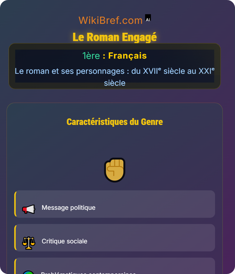 Regards sur le monde à travers le roman Le roman et ses personnages : du XVIIᵉ siècle au XXIᵉ siècle