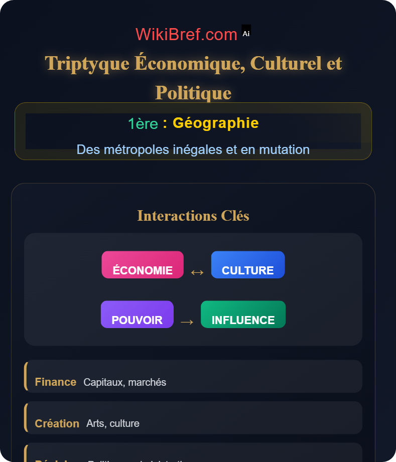 Hiérarchie des villes et attractivité Des métropoles inégales et en mutation