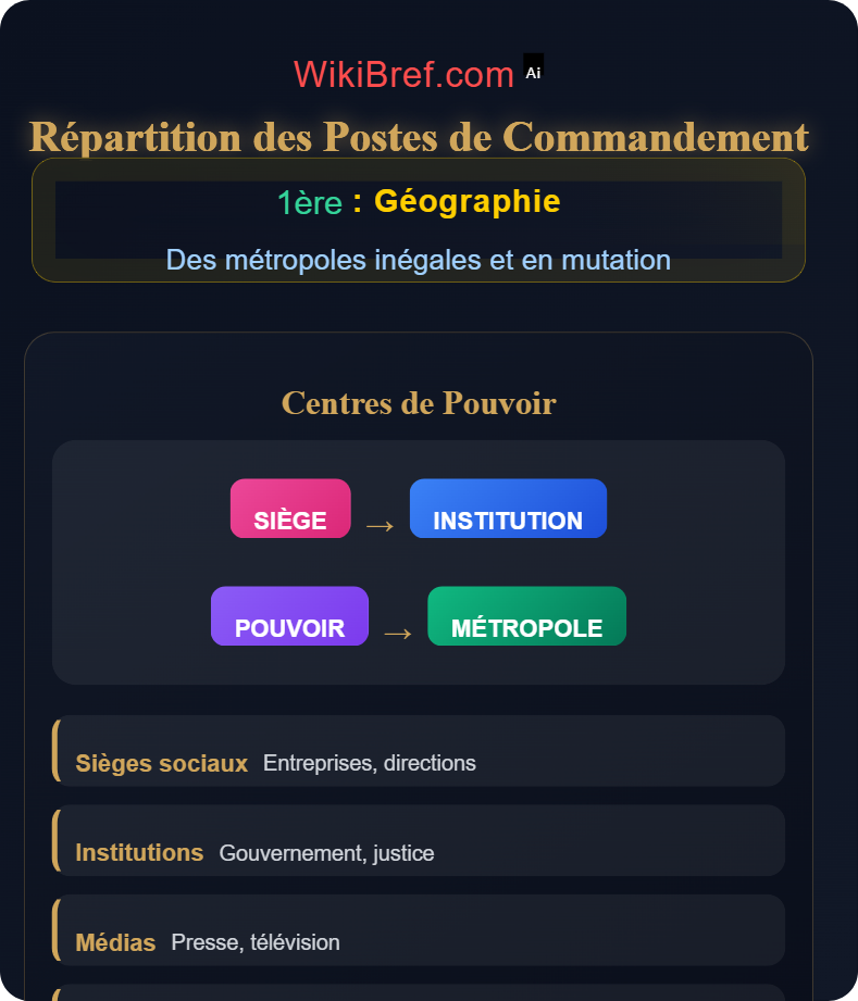 Hiérarchie des villes et attractivité Des métropoles inégales et en mutation
