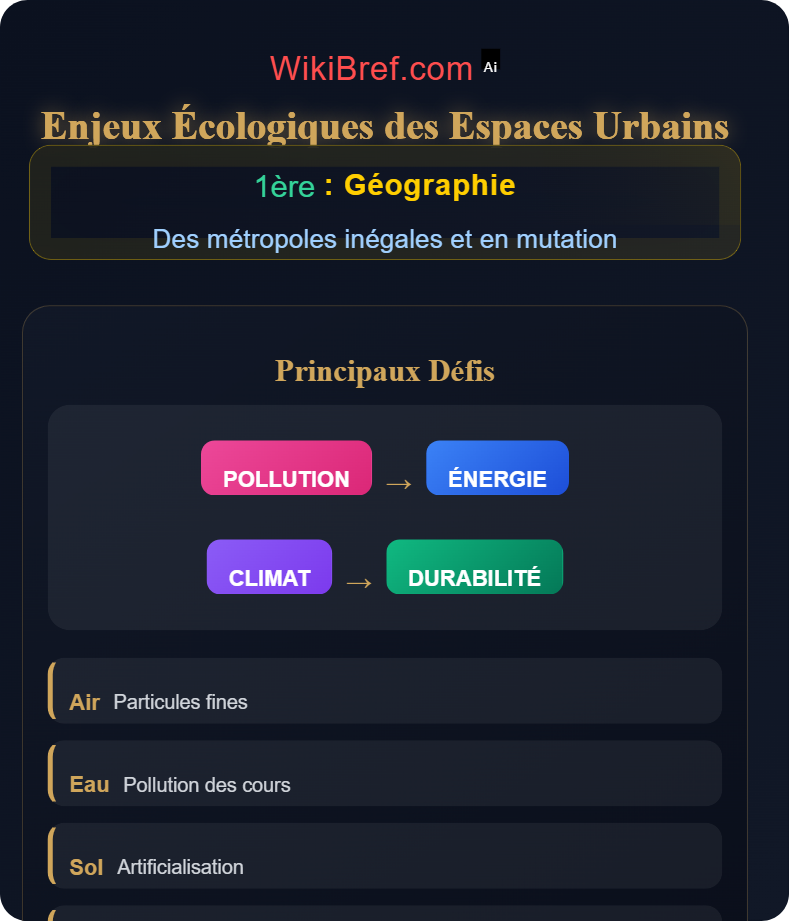 Mutations des espaces métropolitains Des métropoles inégales et en mutation