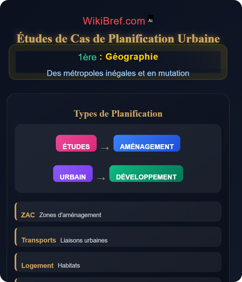 Mobilités urbaines et transports Des métropoles inégales et en mutation