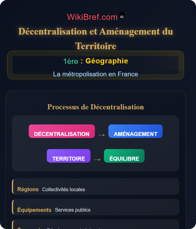 Processus de métropolisation en France La métropolisation en France
