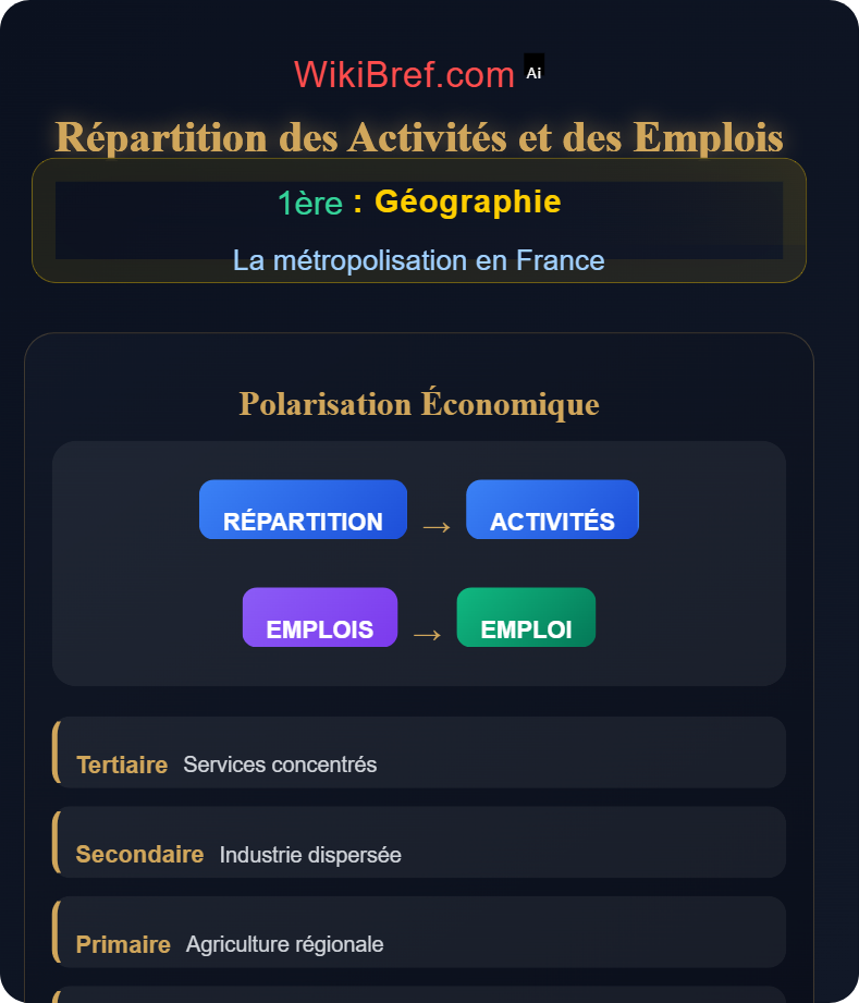 Effets de la métropolisation La métropolisation en France