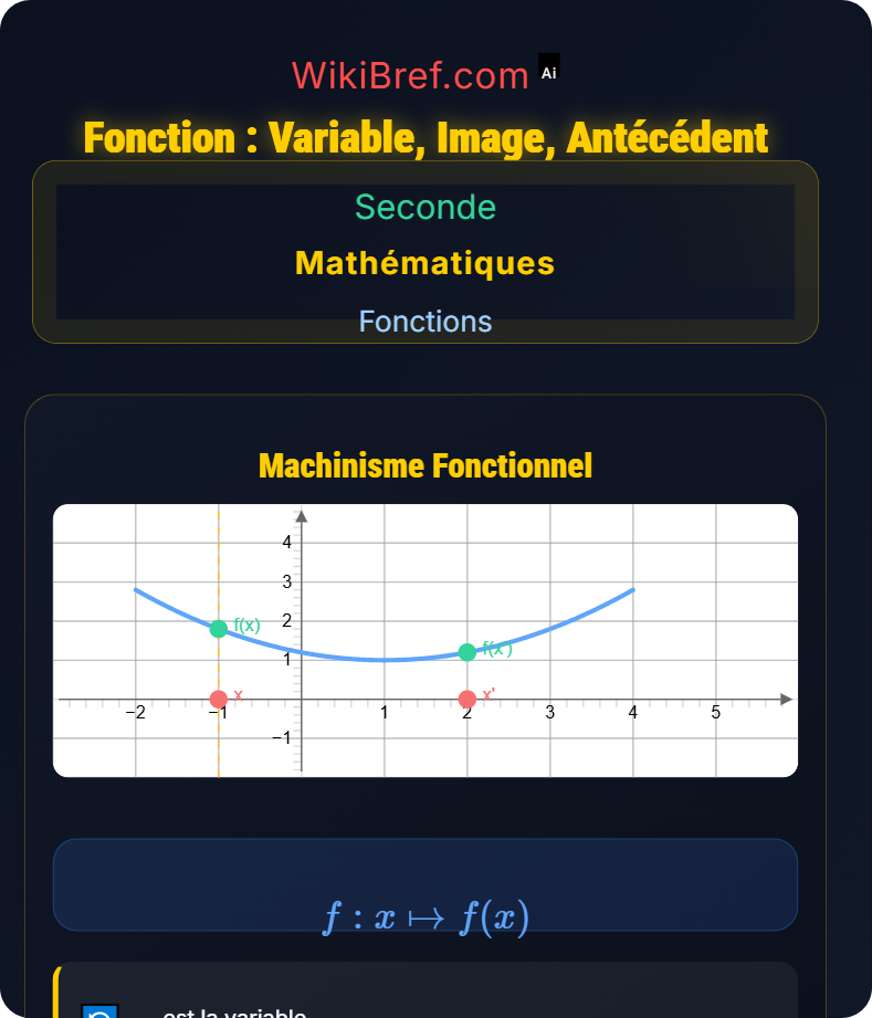 Notion de fonction Fonctions