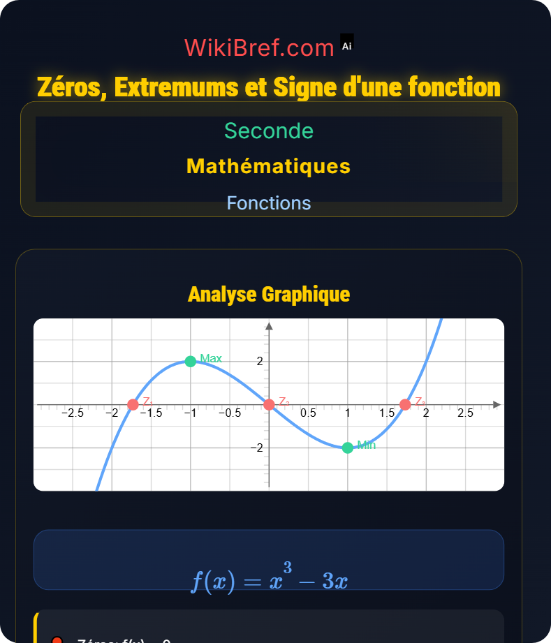 Représentation graphique d’une fonction Fonctions