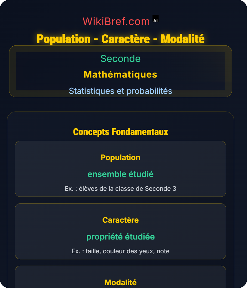 Statistique descriptive Statistiques et probabilités