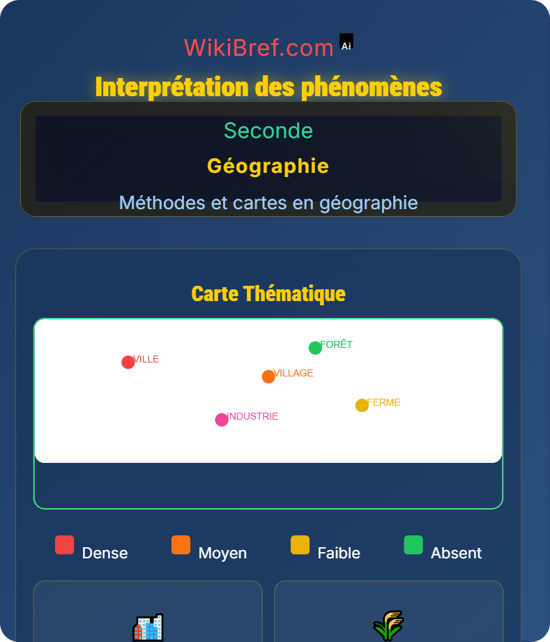 Analyse de cartes thématiques Méthodes et cartes en géographie