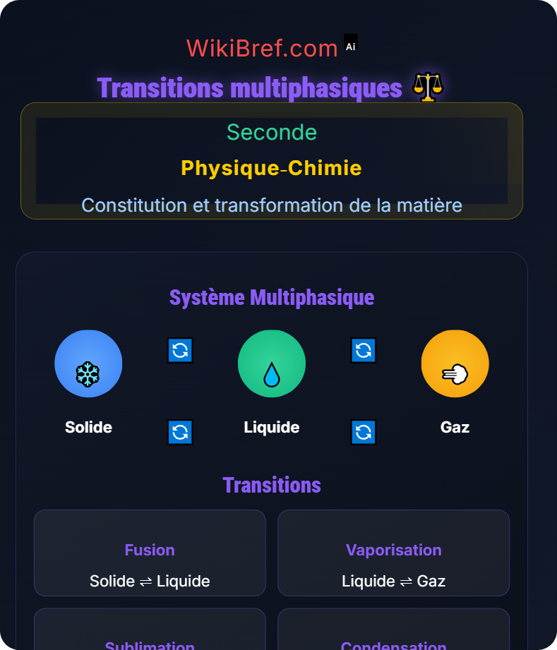 Transformations physiques Constitution et transformation de la matière
