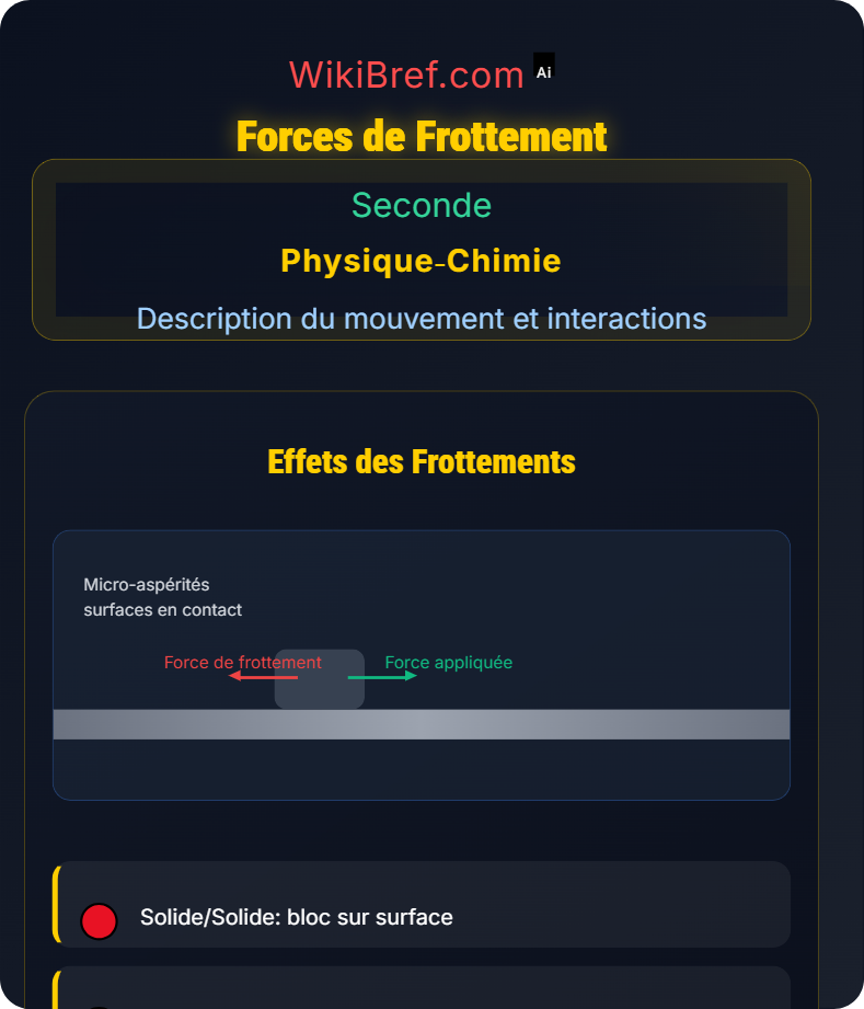 Forces et modélisation d’une action mécanique Description du mouvement et interactions