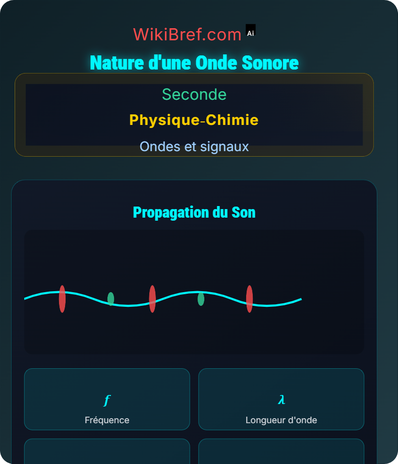 Émission et propagation d’un signal sonore Ondes et signaux