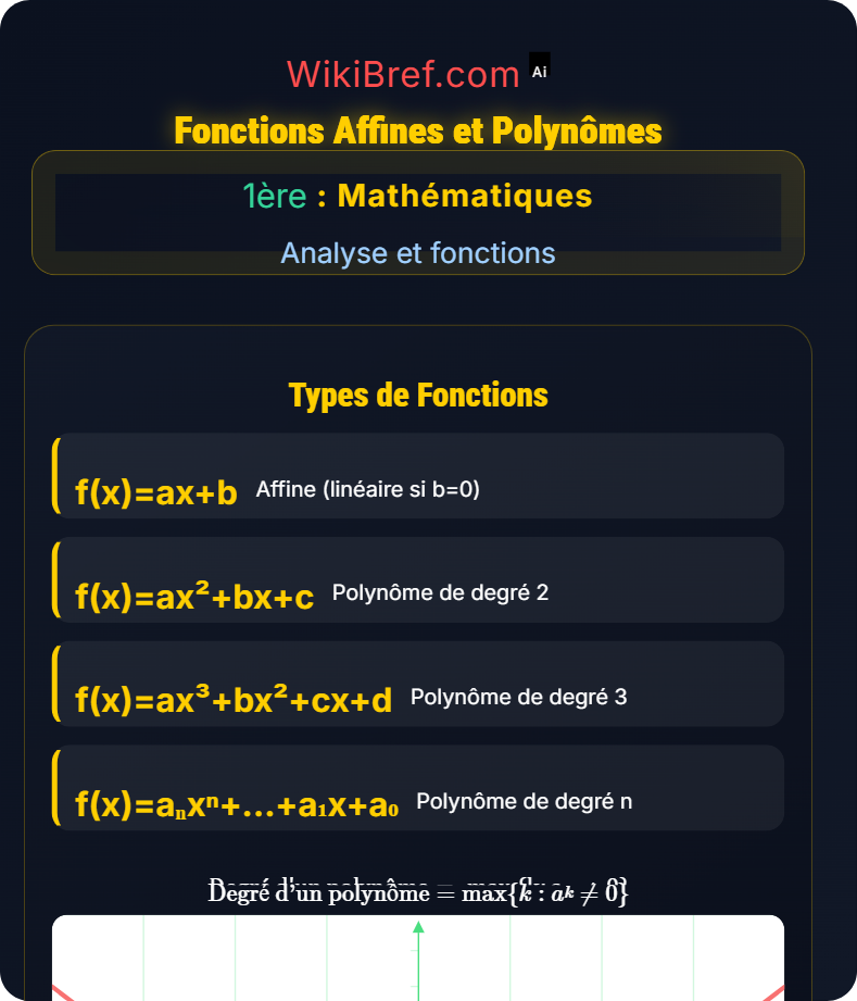 Fonctions de référence Analyse et fonctions