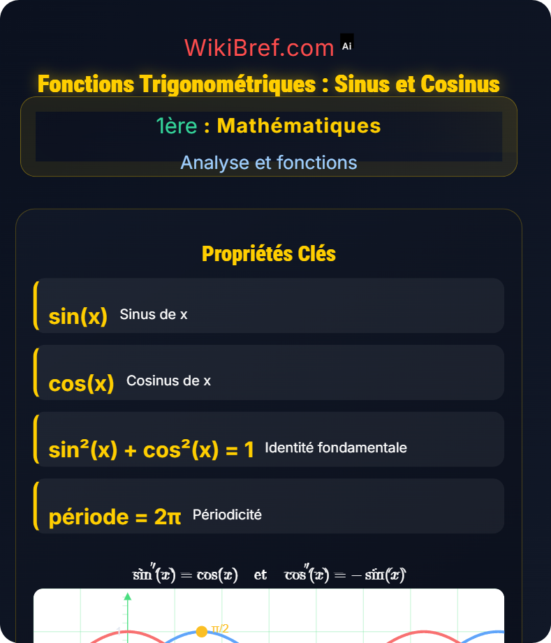 Fonctions de référence Analyse et fonctions