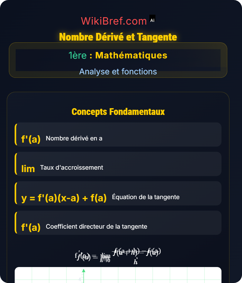 Dérivation Analyse et fonctions