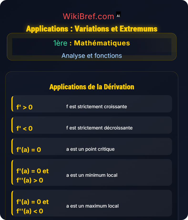 Dérivation Analyse et fonctions