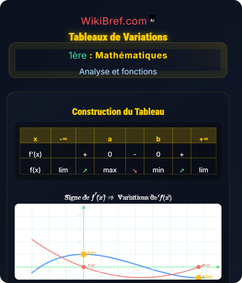 Étude de fonctions Analyse et fonctions