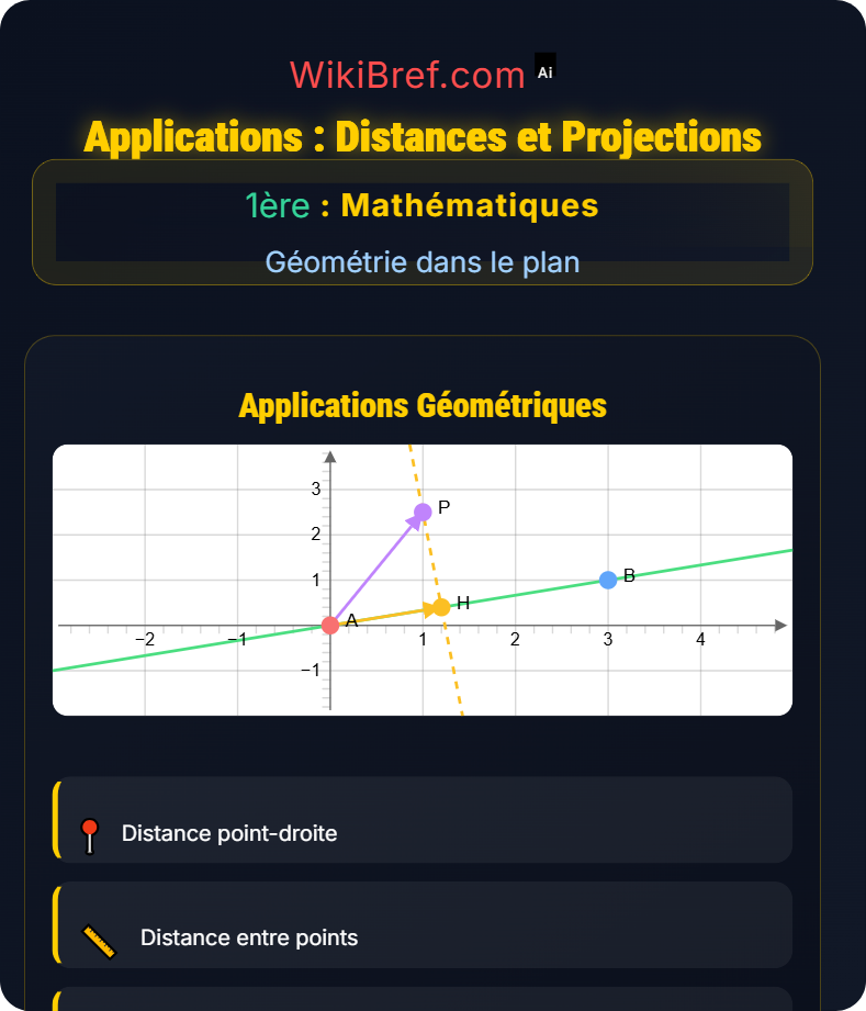 Produit scalaire Géométrie dans le plan