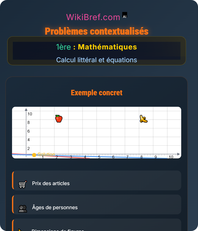 Systèmes d’équations Calcul littéral et équations