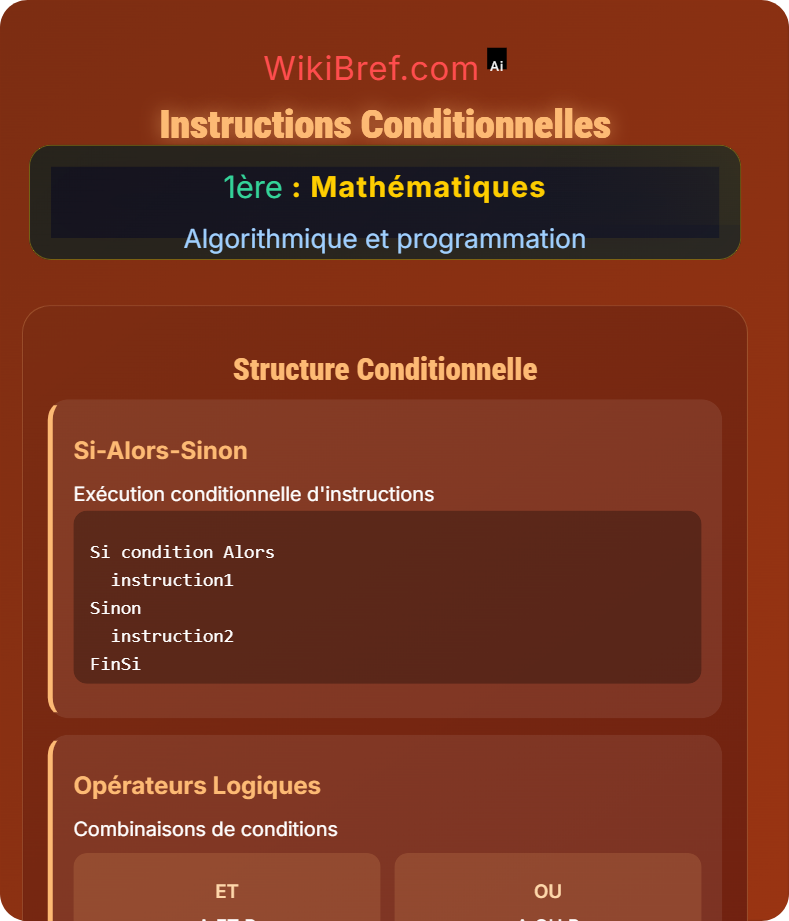 Initiation à l’algorithmique Algorithmique et programmation