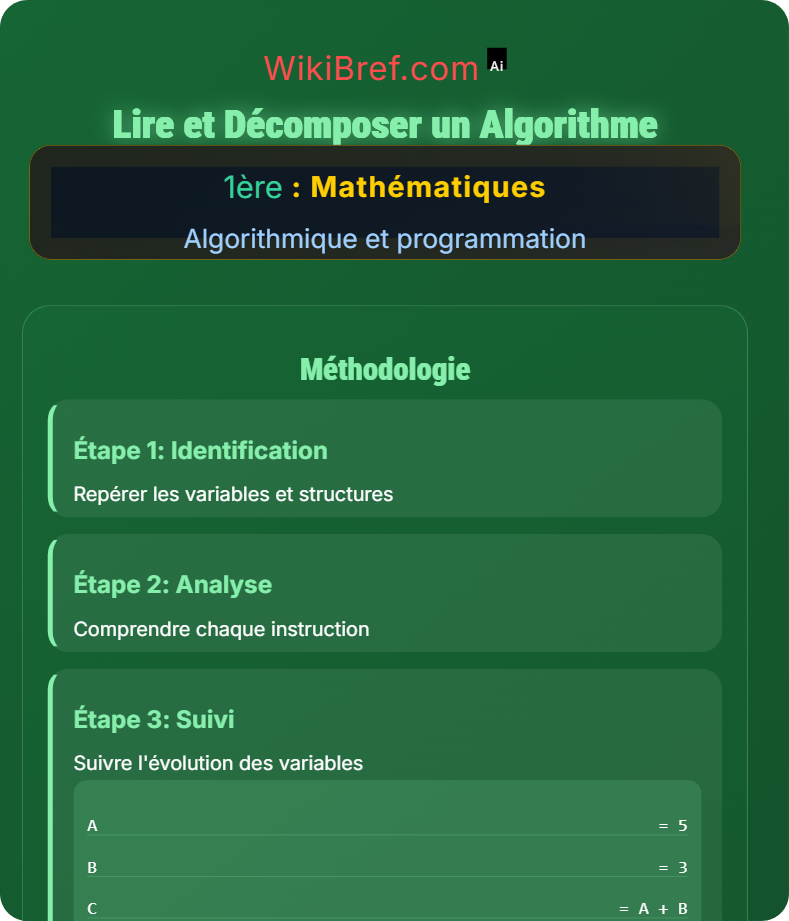 Initiation à l’algorithmique Algorithmique et programmation