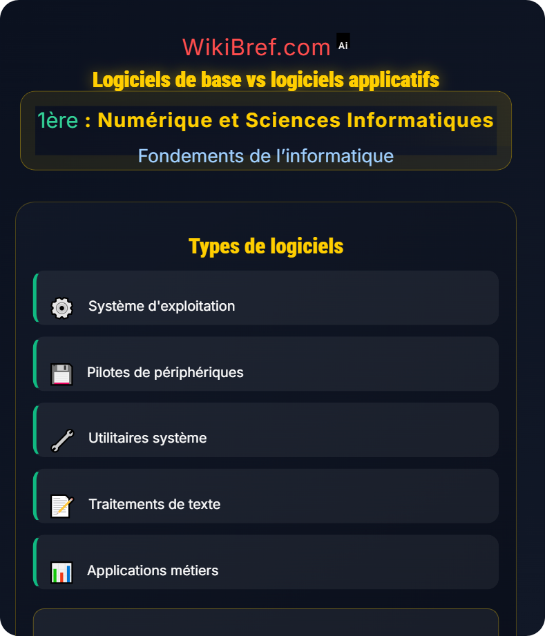 Systèmes et logiciels Fondements de l’informatique