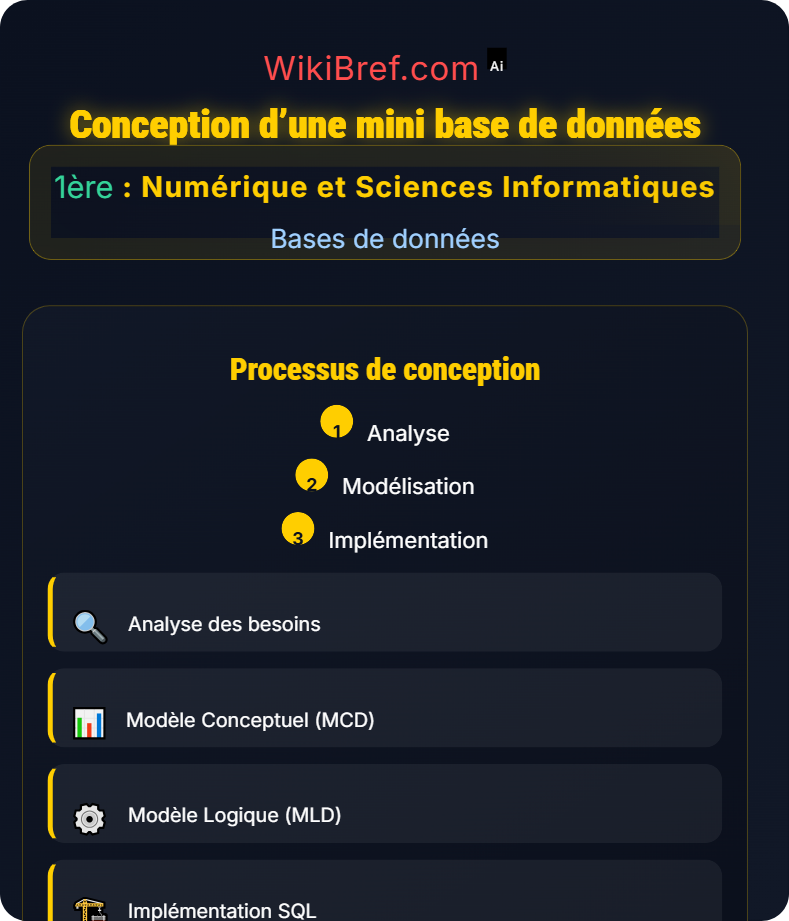 Applications pratiques Bases de données