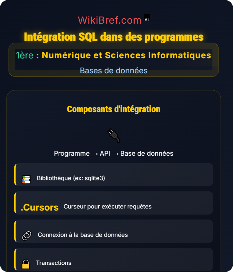 Applications pratiques Bases de données