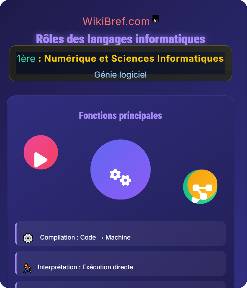 Introduction aux langages de programmation Génie logiciel