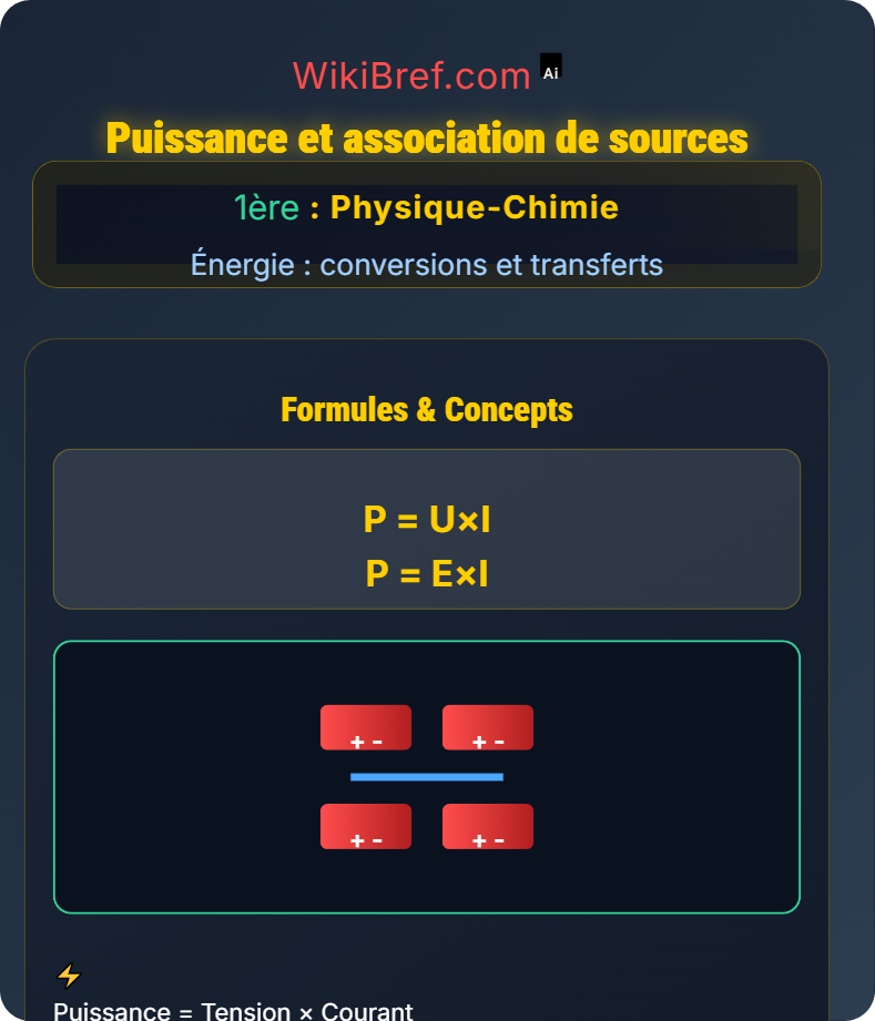Énergie électrique Énergie : conversions et transferts