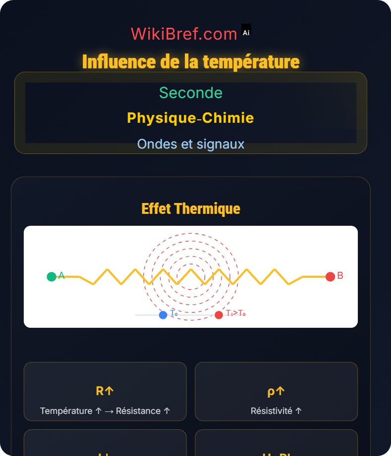 Loi d’Ohm et résistance électrique Ondes et signaux