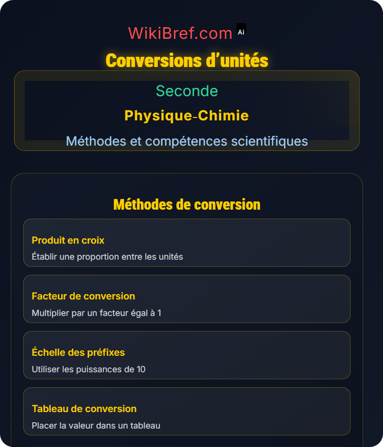 Mesures et unités Méthodes et compétences scientifiques