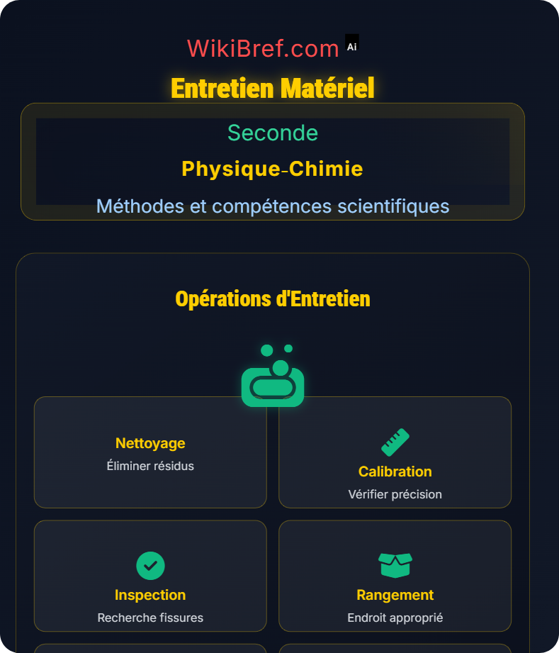 Matériel de laboratoire et sécurité Méthodes et compétences scientifiques