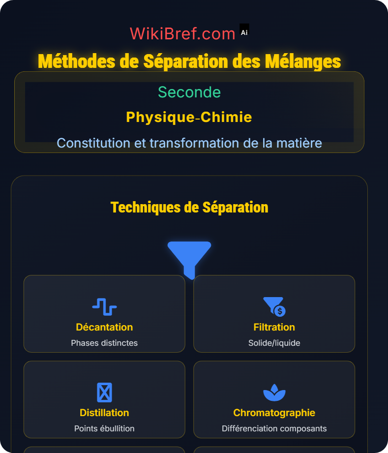 Corps purs et mélanges Constitution et transformation de la matière