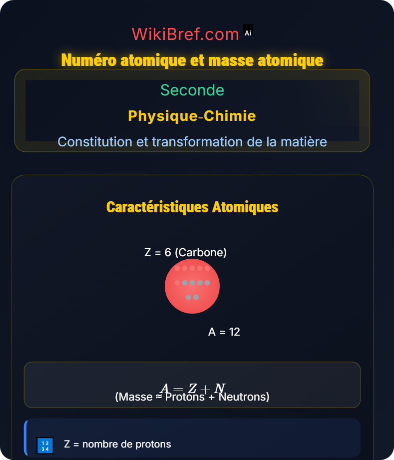 Structure de l’atome Constitution et transformation de la matière