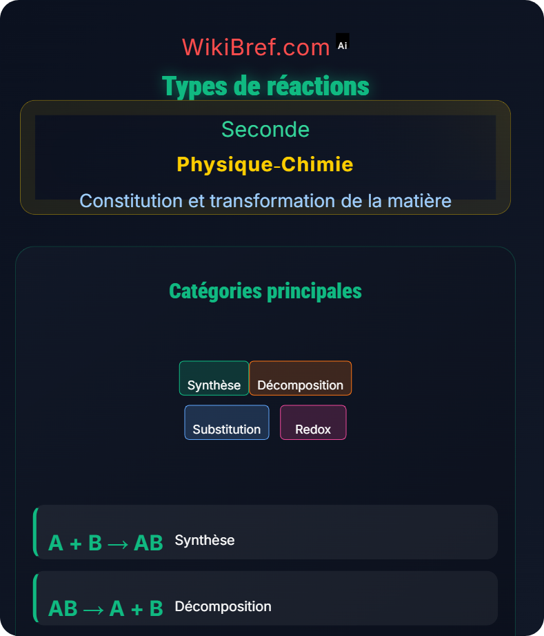 Transformations chimiques Constitution et transformation de la matière