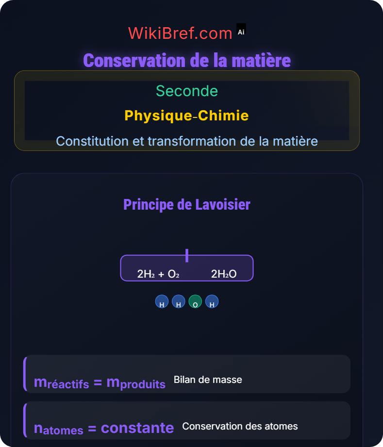 Transformations chimiques Constitution et transformation de la matière