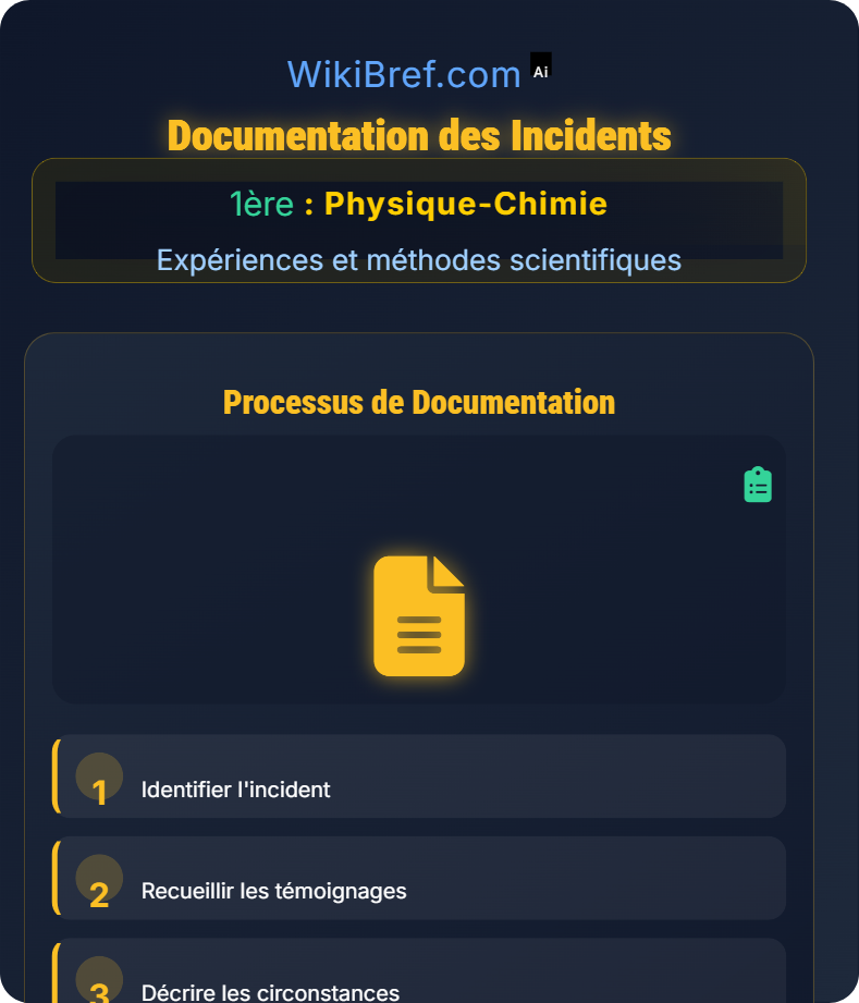 Sécurité en laboratoire Expériences et méthodes scientifiques