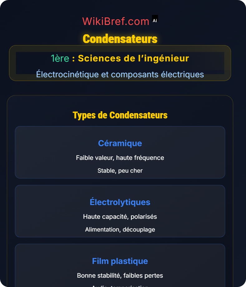 Composants passifs Électrocinétique et composants électriques