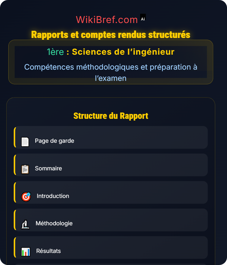 Communication des résultats techniques Compétences méthodologiques et préparation à l’examen