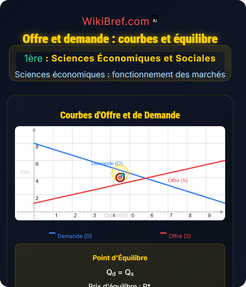 Comment un marché concurrentiel fonctionne‑t‑il ? Sciences économiques : fonctionnement des marchés