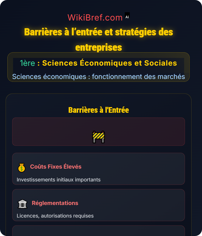 Comment les marchés imparfaitement concurrentiels fonctionnent‑ils ? Sciences économiques : fonctionnement des marchés